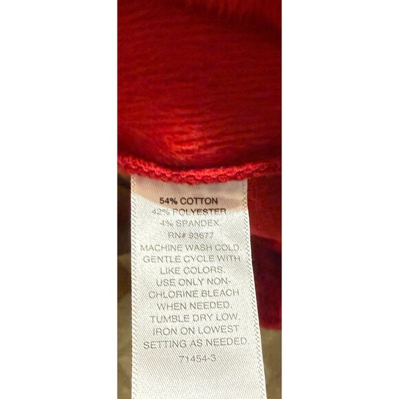 Liz Claiborne Fuzzy Inside Sweatpants - Cabaret Red - Size XXLarge (20) - Picture 4 of 4